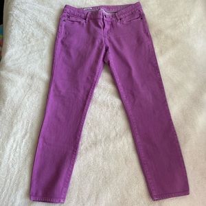 Purple gap skinny jeans